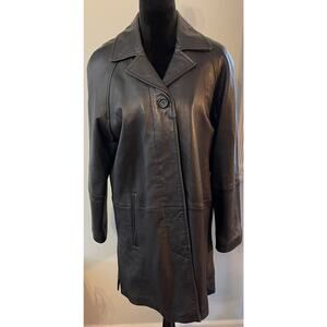 Leather Limited Black Button  Buttersoft Leather Jacket Mob Wife Women’s Medium